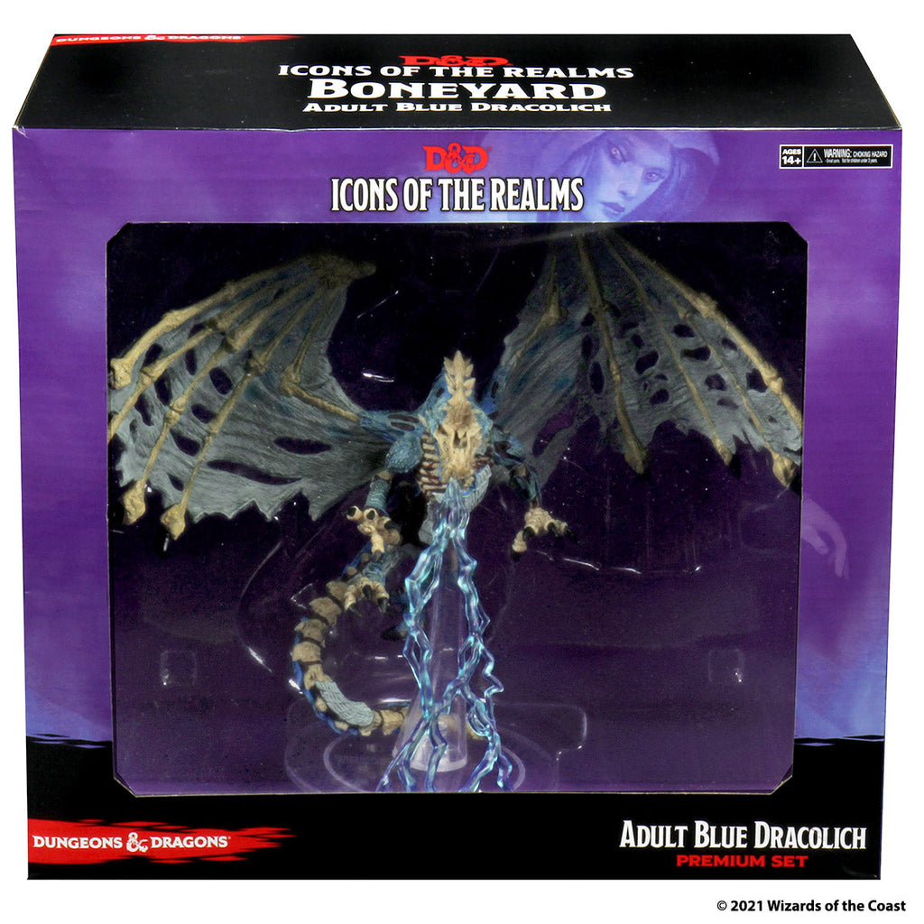 D&D Icons of the Realms: Boneyard Blue Dracolich