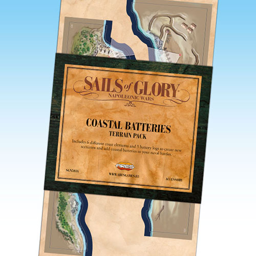 Sails of Glory Terrain Pack: Coastal Batteries