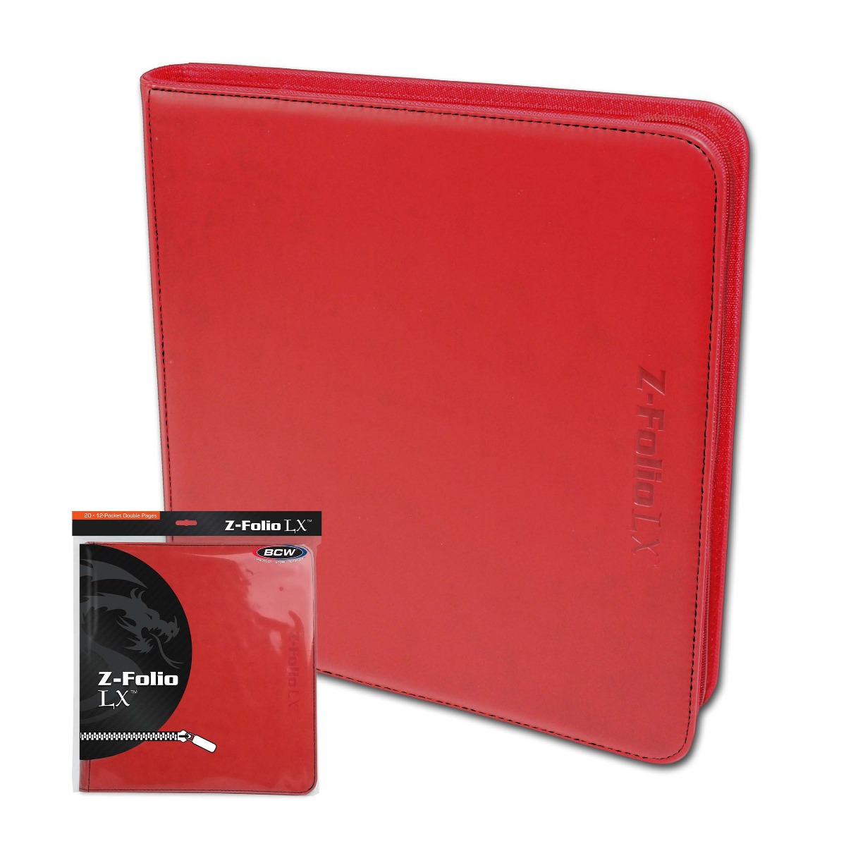 BCW Z-Folio 12-Pocket LX - Red