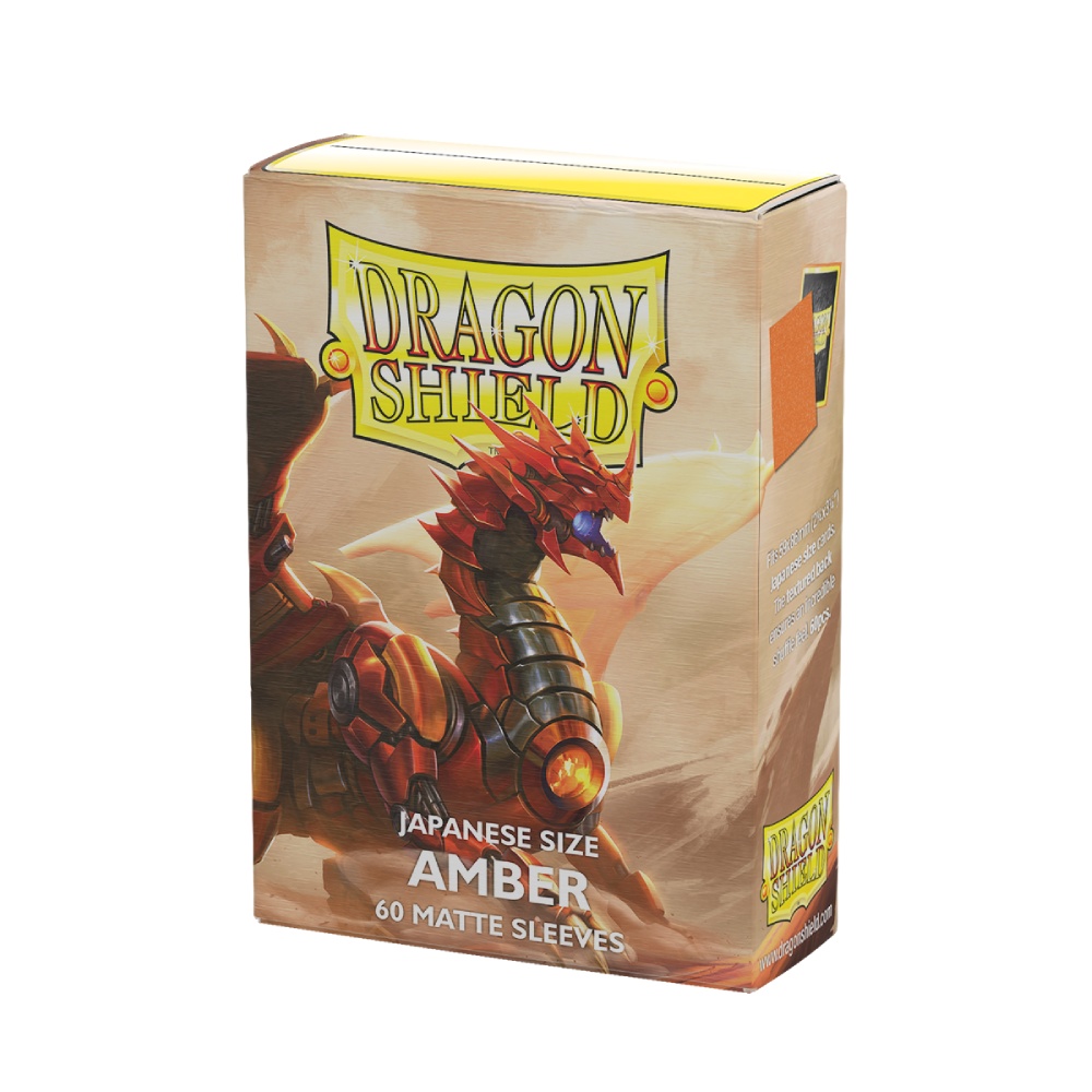 Dragon Shield: Sleeves (60ct) Matte - Amber (Japanese)