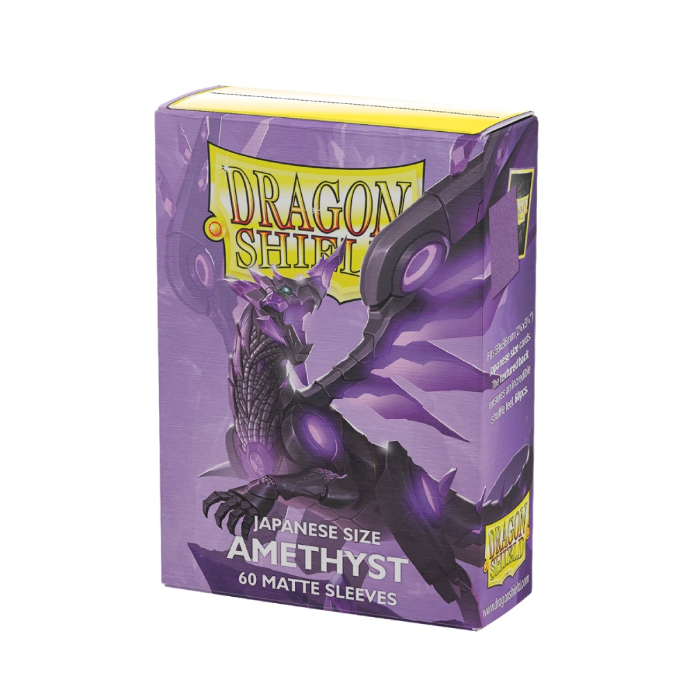 Dragon Shield: Sleeves (60ct) Matte - Amethyst (Japanese)