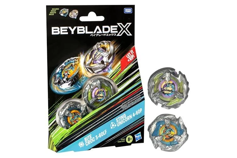 Beyblade - X - Dual Pack Bite Croc 3-60LF & Sting Unicorn 4-60P