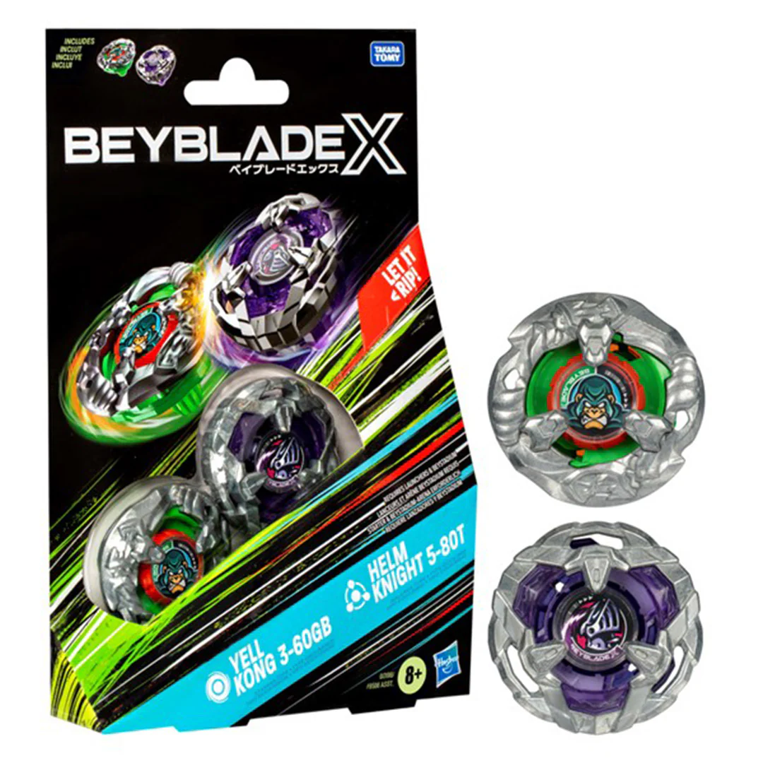 Beyblade - X - Dual Pack Yell Kong 3-60GB & Helm Knight 5-80T