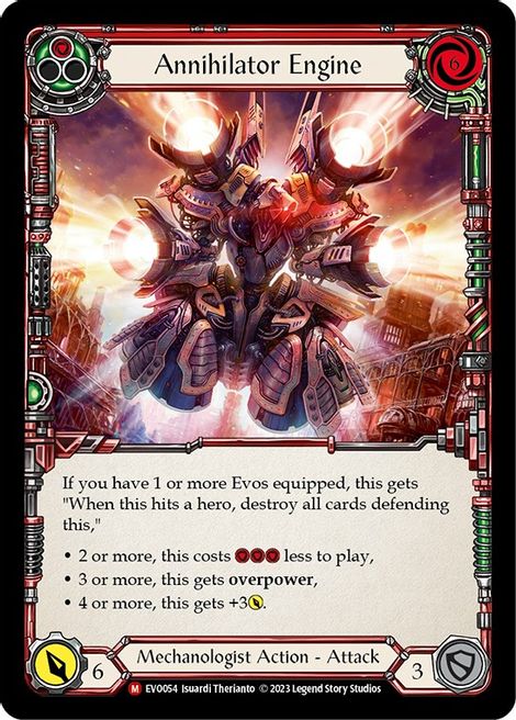 Annihilator Engine - EVO054 - (Red) - Non Foil - Majestic - Bright Lights