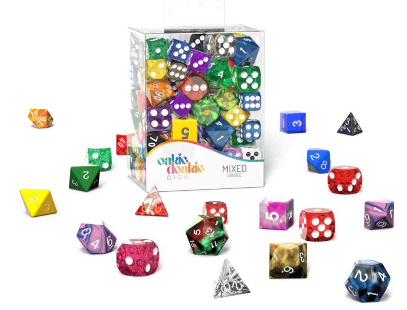 Oakie Doakie Dice - Loose RPG Set 12mm, 16mm Mixed