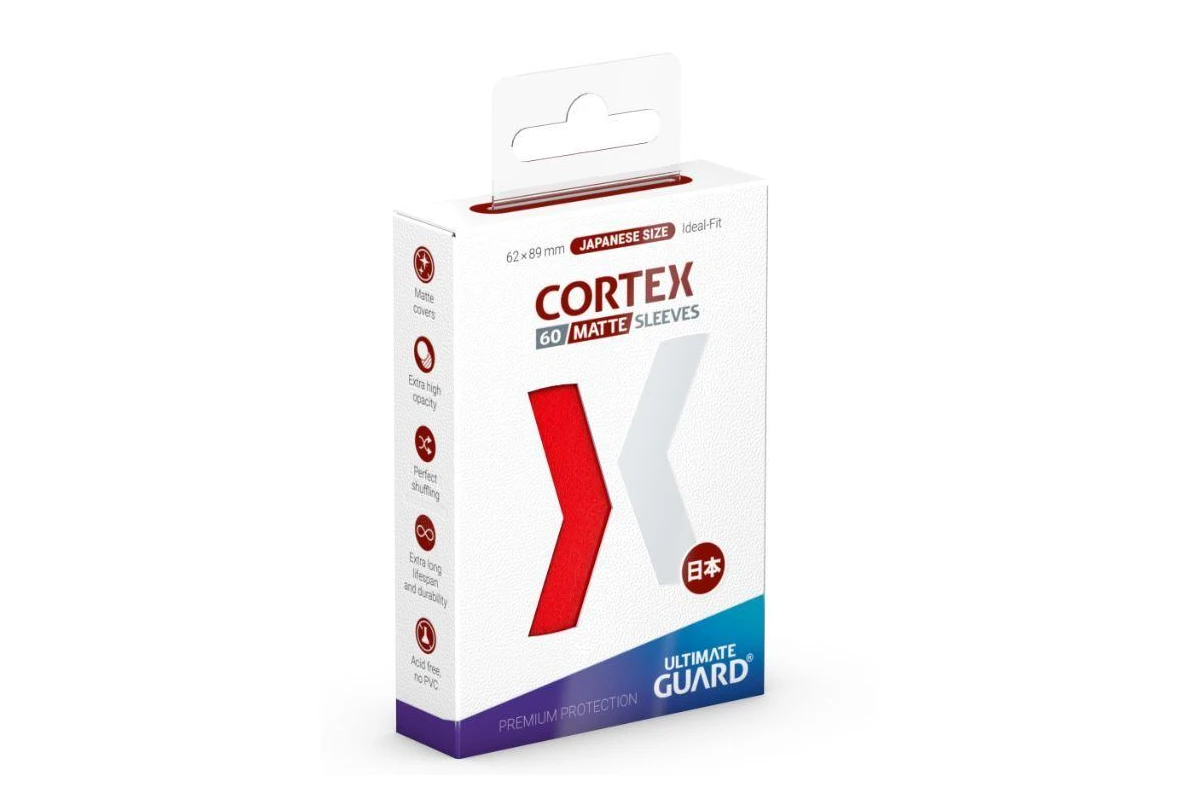 Ultimate Guard Cortex Japanese Sleeves 60ct - Matte Red