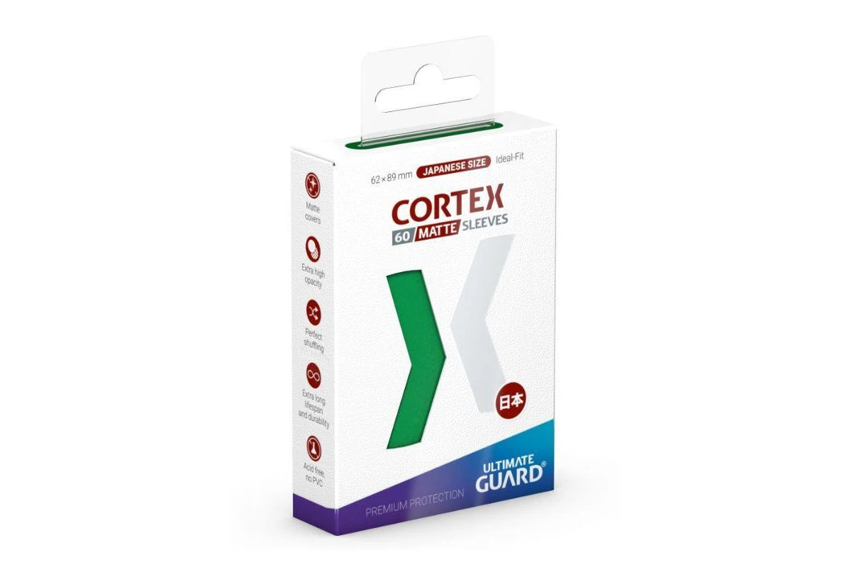Ultimate Guard Cortex Japanese Sleeves 60ct - Matte Green
