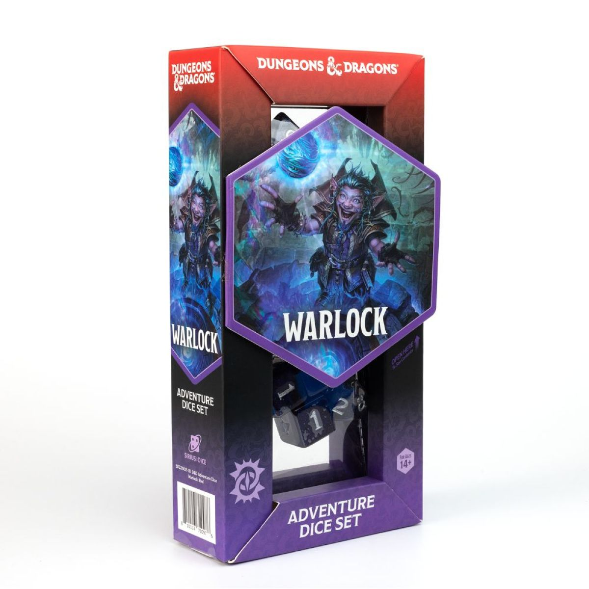 Sirius Dice - D&D Adventure Dice - Warlock - Purple (16 Dice)