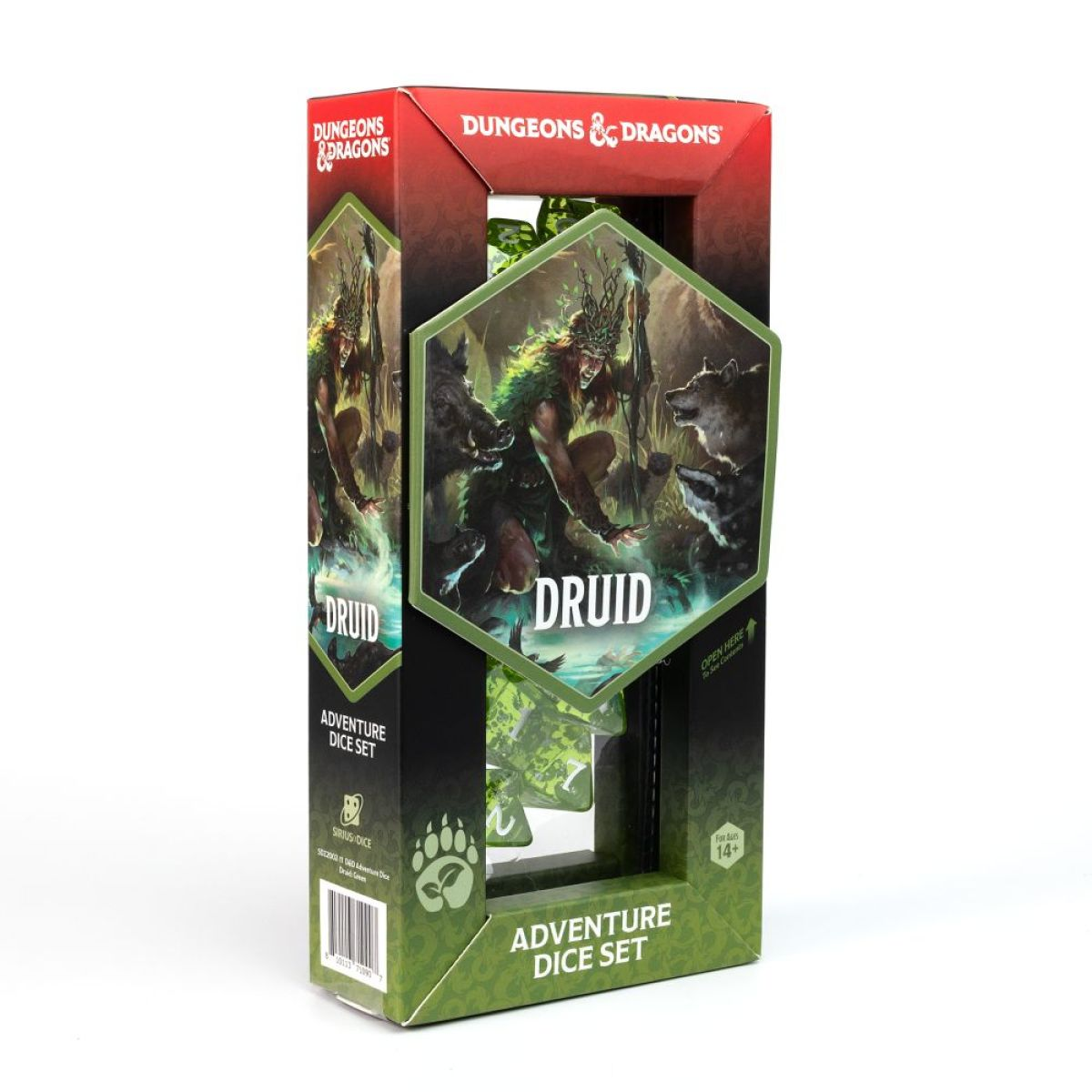 Sirius Dice - D&D Adventure Dice - Druid - Green - (16 Dice)