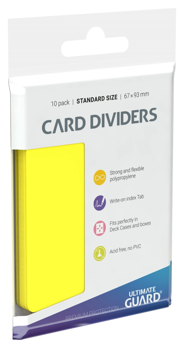 Ultimate Guard Card Dividers Standard Size (10) - Yellow