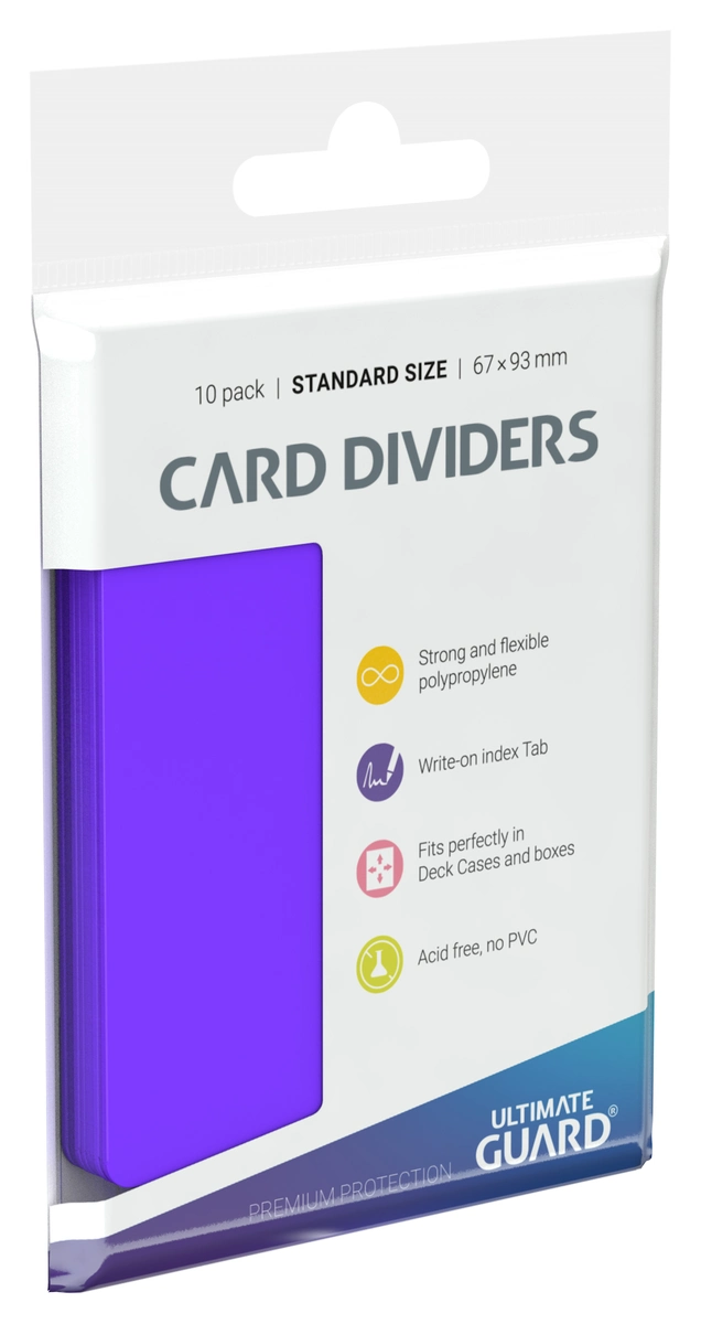 Ultimate Guard Card Dividers Standard Size (10) - Purple