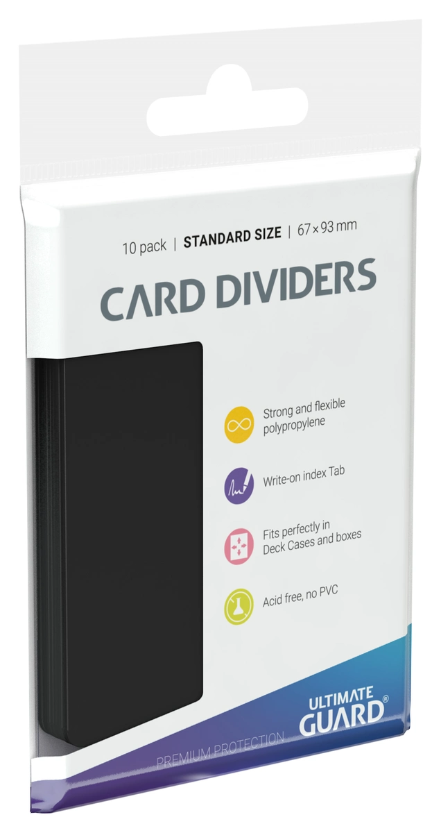Ultimate Guard Card Dividers Standard (10) - Black