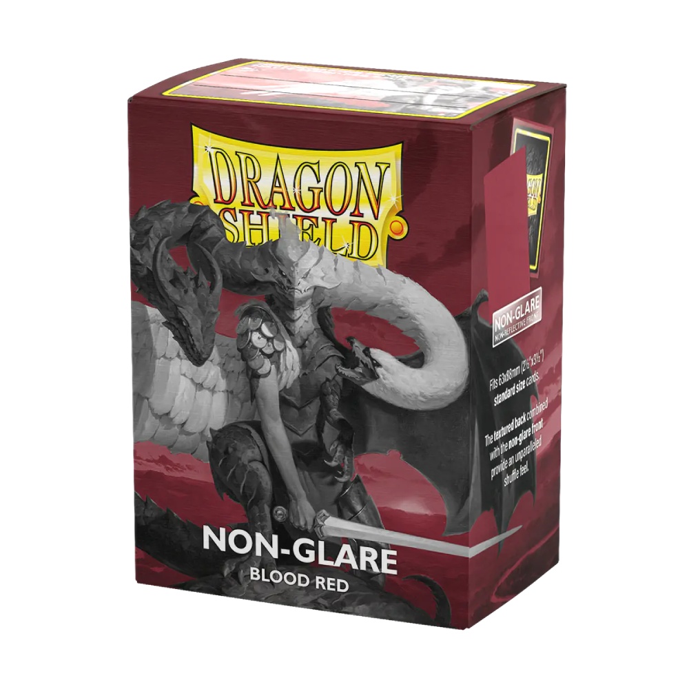 Dragon Shield: Sleeves (100ct) – Matte Non-Glare - Blood Red