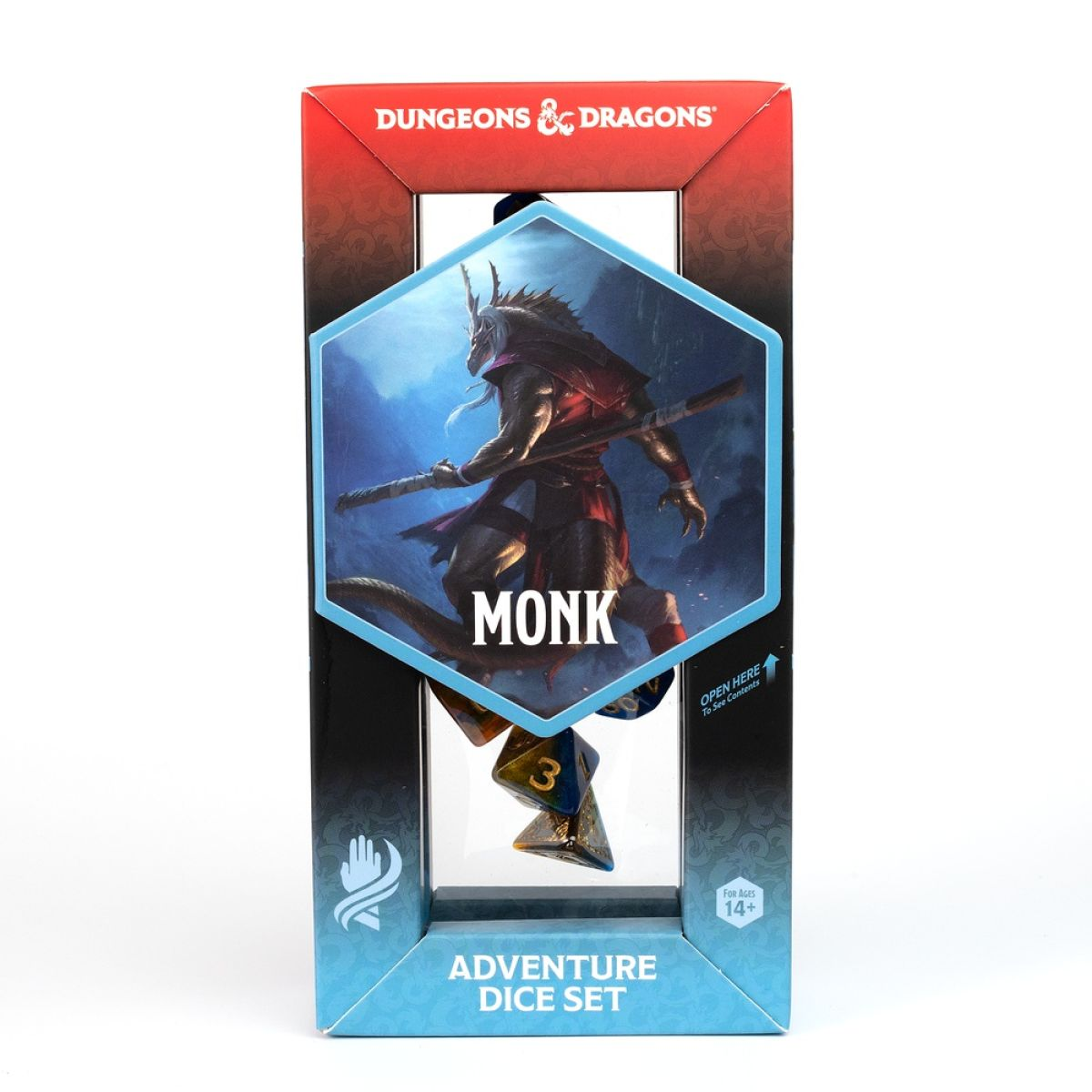 Sirius Dice - D&D Adventure Dice - Monk - Blue (14 Dice)