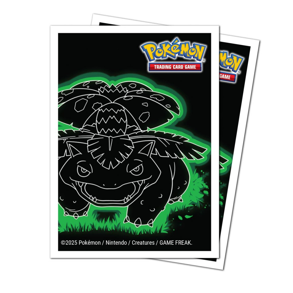 Pokemon Deck Protector Sleeves Neon Kanto - Venusaur
