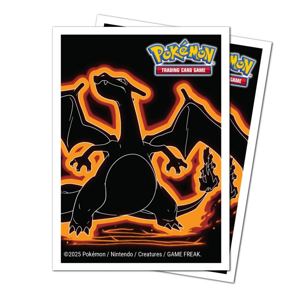 Pokemon Deck Protector Sleeves Neon Kanto - Charizard