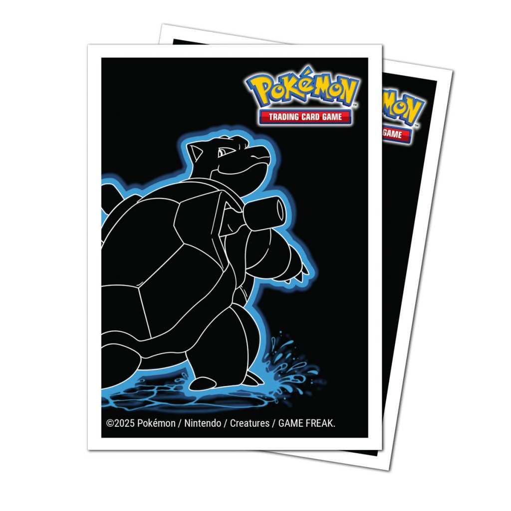 Pokemon Deck Protector Sleeves Neon Kanto - Blastoise