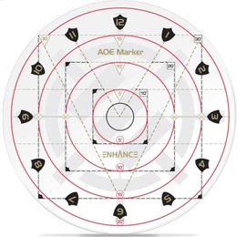 Enhance Tabletop AOE Damage Marker - Clear