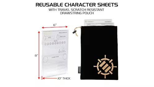 Enhance Tabletop Acrylic Character Sheets - Clear