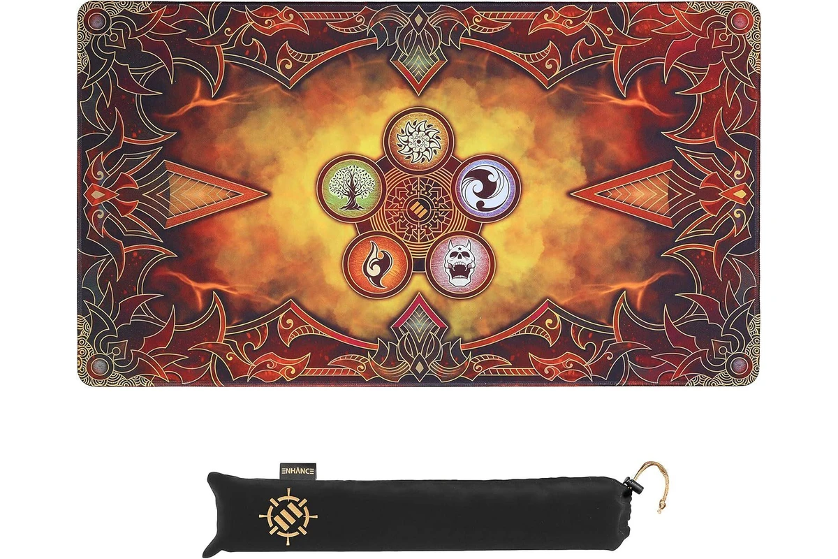Enhance Trading Card Game Playmat - Orange