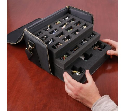 Enhance Tabletop Miniature Figure Satchel - Black