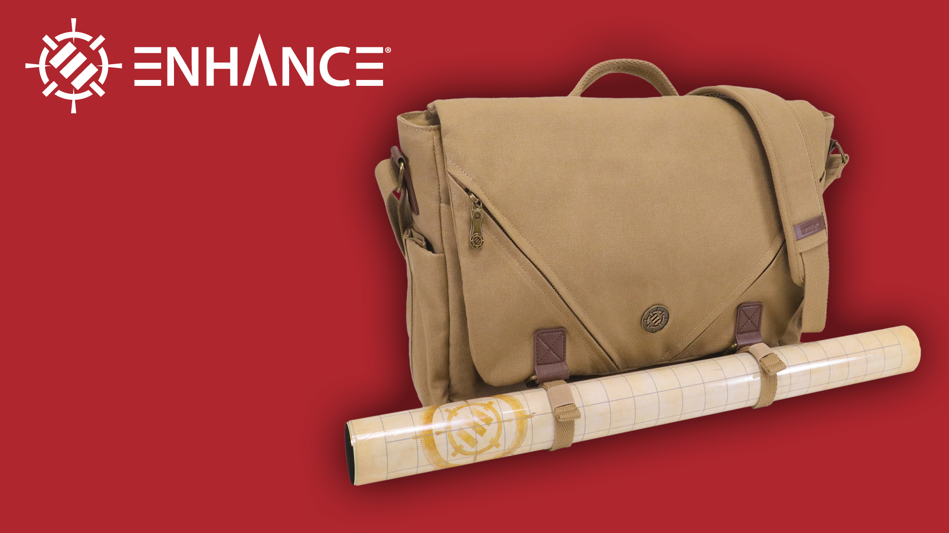 Enhance Ventures Canvas Messenger Bag