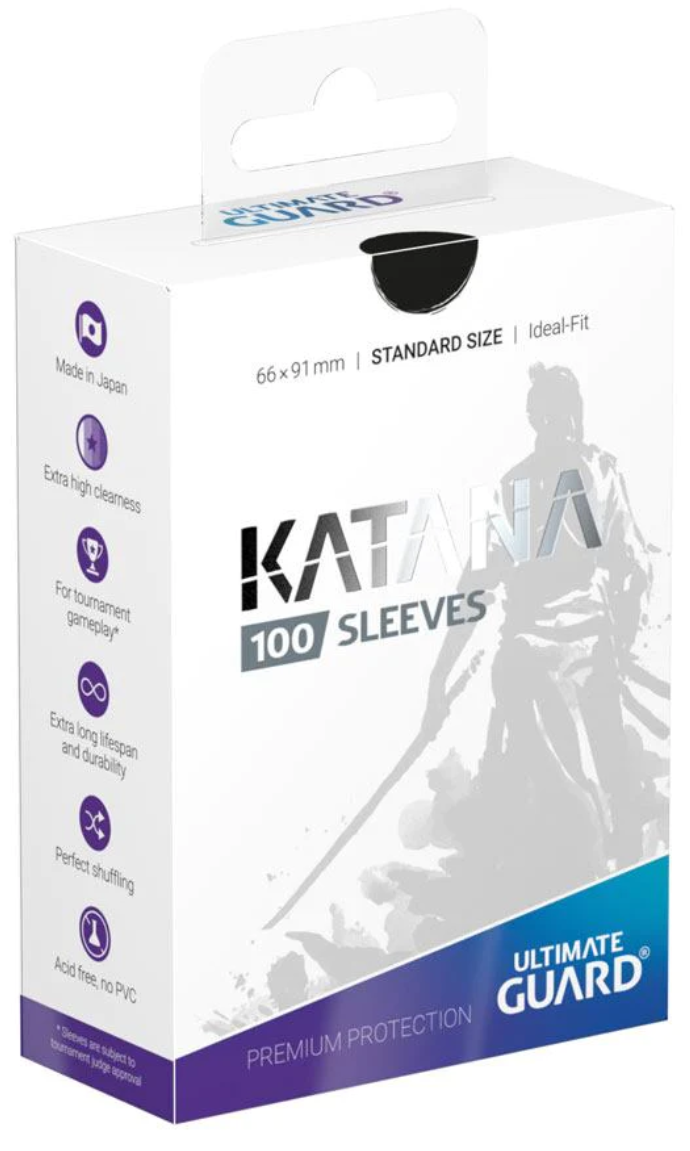 Ultimate Guard Katana Sleeves 100ct Standard - Black