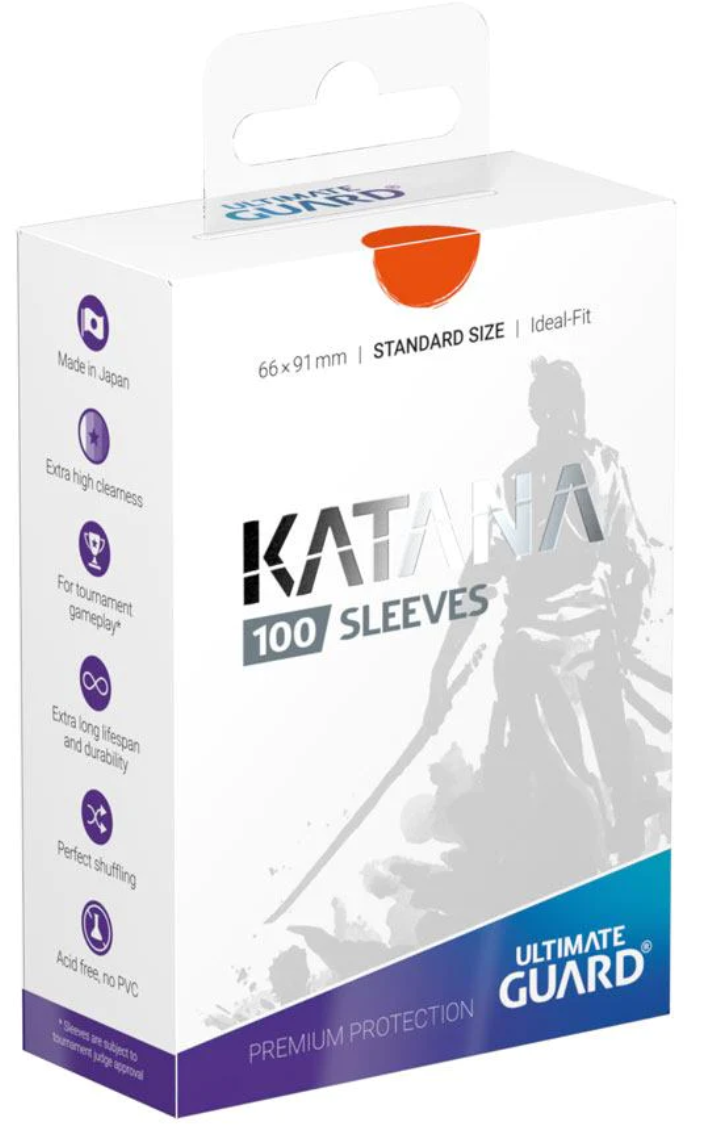 Ultimate Guard Katana Sleeves 100ct Standard - Orange