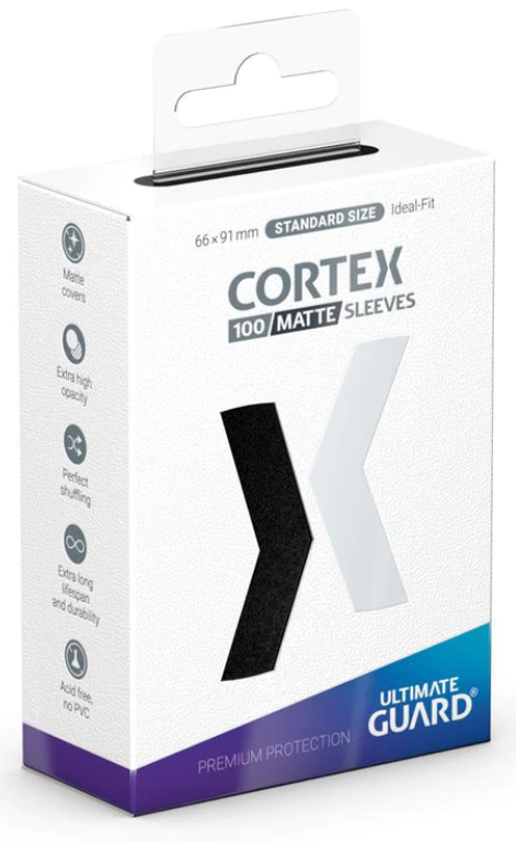 Ultimate Guard Cortex Sleeves 100ct - Matte Black