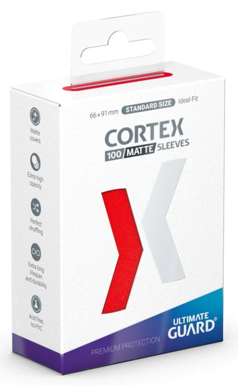 Ultimate Guard Cortex Sleeves 100ct - Matte Red