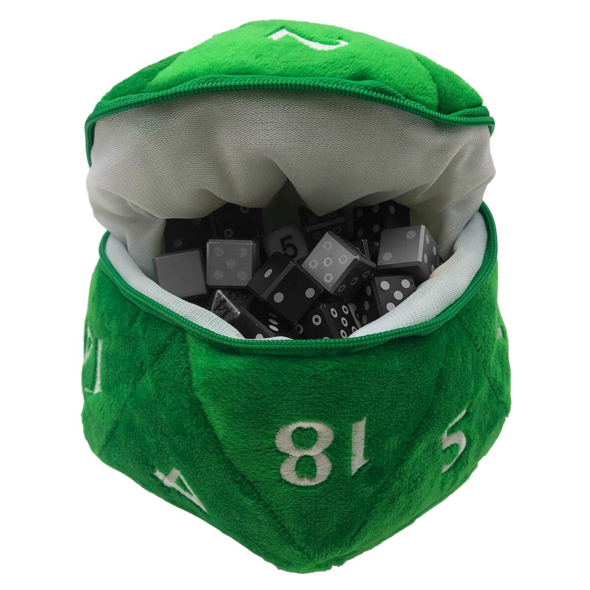 Ultra PRO: D20 Plush Dice Bag Green