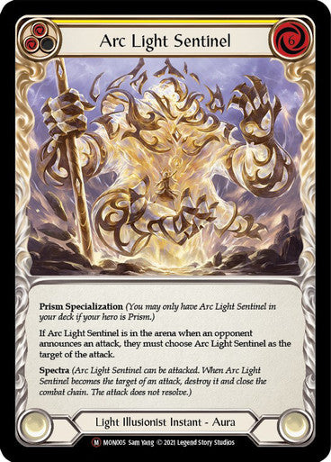 Arc Light Sentinel - MON005 - (Yellow) - Non Foil - Majestic - Monarch Unlimited