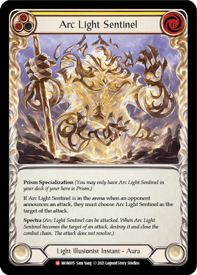 Arc Light Sentinel - MON005 - (Yellow) - Non Foil - Majestic - Monarch