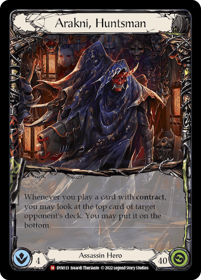 Arakni, Huntsman - DYN113 - (Hero) - Non Foil - Majestic - Dynasty