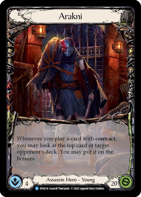 Arakni - DYN114 - (Hero) - Non Foil - Rare - Dynasty