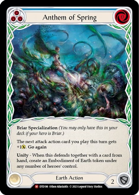 Anthem of Spring - DTD196 - (Blue) - Rainbow Foil - Majestic - Dusk to Dawn