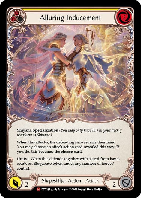 Alluring Inducement - DTD215 - (Yellow) - Non Foil - Majestic - Dusk to Dawn