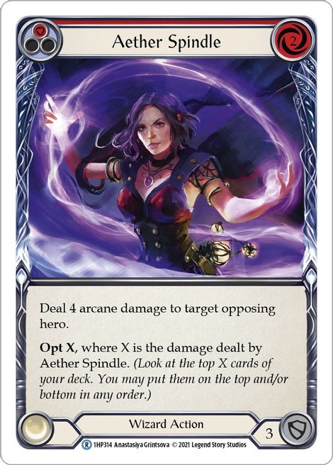 Aether Spindle - 1HP314 - (Red) - Non Foil - Rare - History Pack 1
