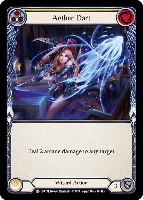 Aether Dart - UPR174 - (Yellow) - Rainbow Foil - Common - Uprising