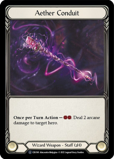 Aether Conduit - CRU160 - (Weapon) - Rainbow Foil - Rare - Crucible of War Unlimited