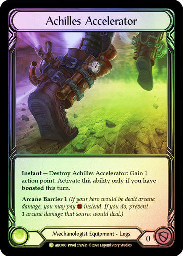 Achilles Accelerator - ARC005 - (Equipment) - Rainbow Foil - Common - Arcane Rising Unlimited