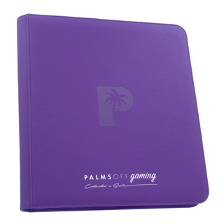 Palms Off Collector's Series 12 Pocket Zip Binder- Purple