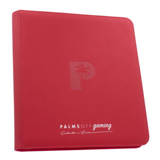Palms Off Collector's Series 12 Pocket Zip Binder - Red