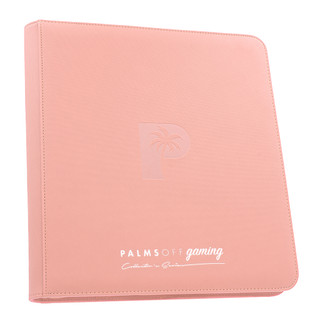 Palms Off Collector's Series 12 Pocket Zip Binder - Pink