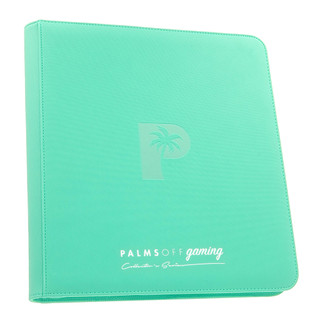 Palms Off Collector's Series 12 Pocket Zip Binder- Turquoise