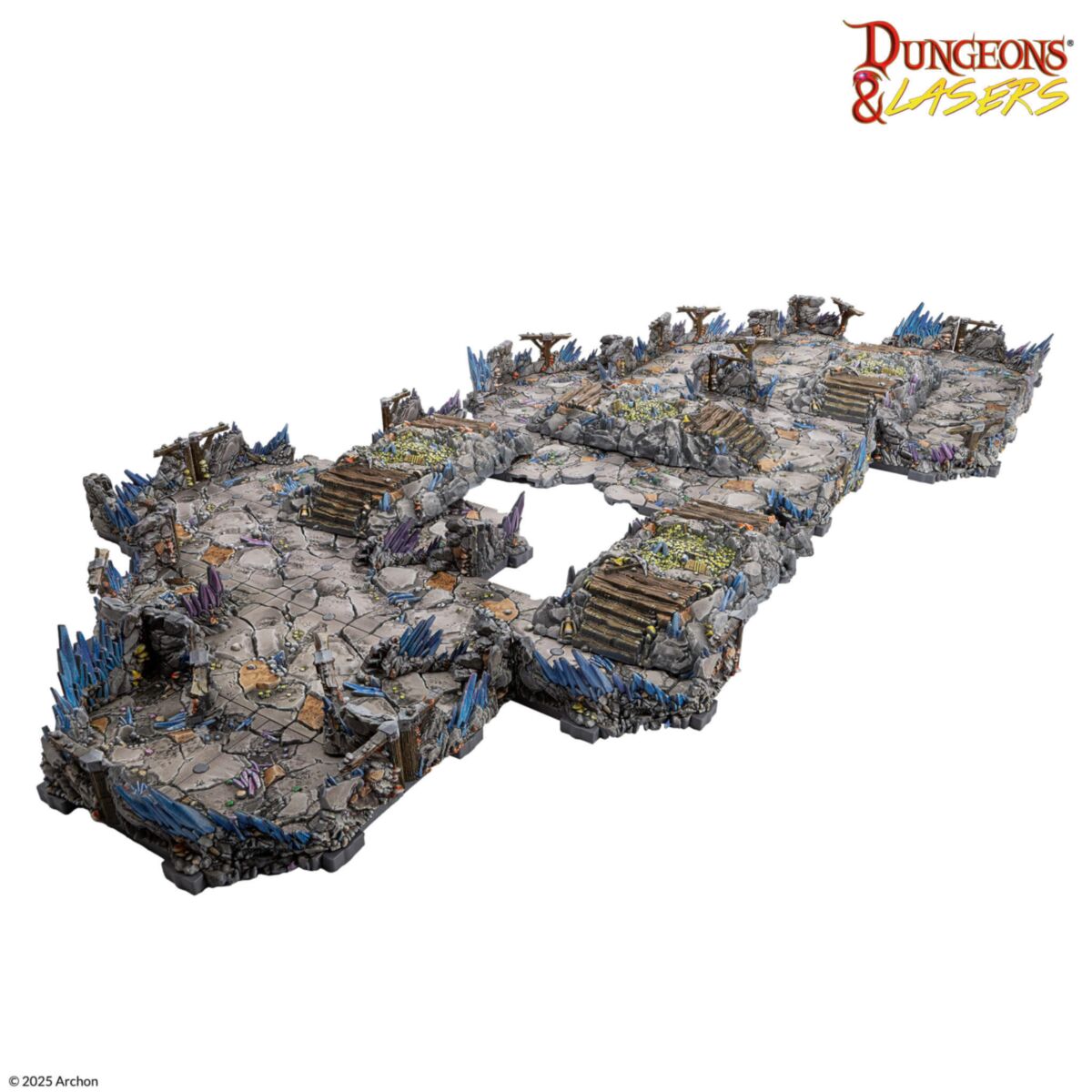Dungeons & Lasers: PrismaCast Pre-Painted Terrain - Deep Mines