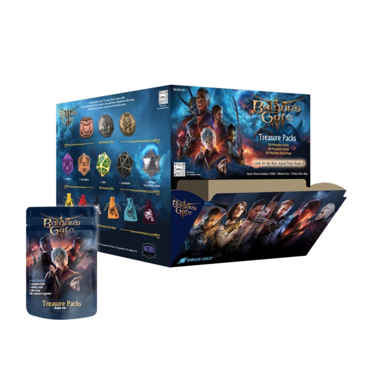 Sirius Dice - D&D Baldur's Gate 3 Treasure Packs Blind Bag (Single)