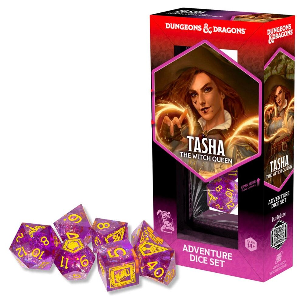 Sirius Dice - D&D Adventure Dice - Tasha the Witch Queen (7 Dice)