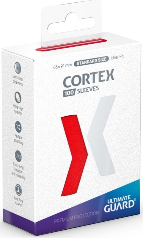 Ultimate Guard Cortex Sleeves 100ct - Glossy Red