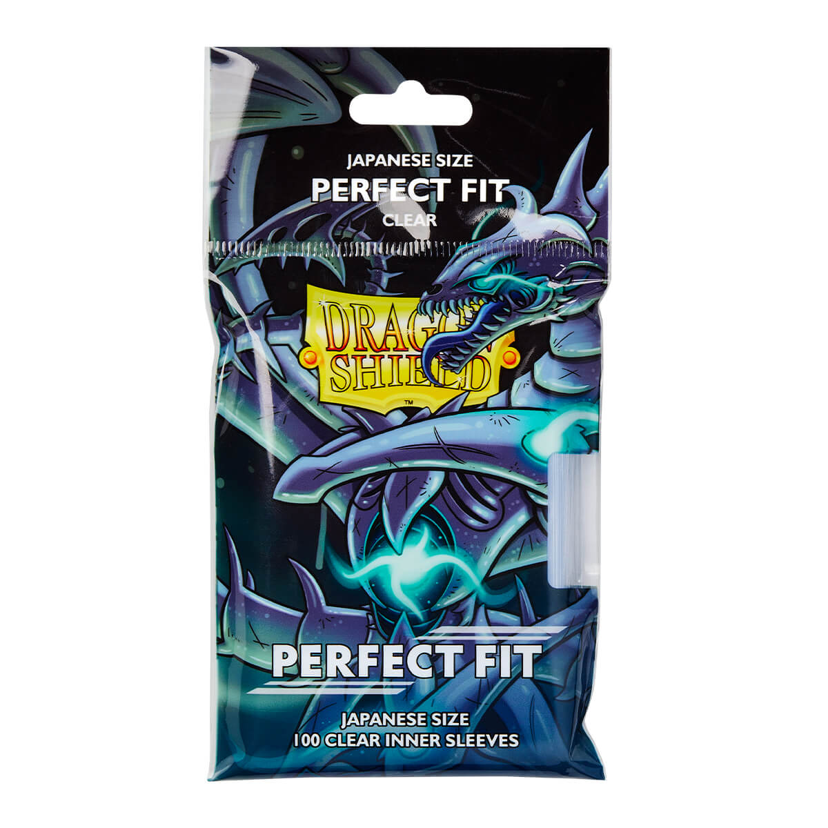 Dragon Shield: Sleeves (100ct) Perfect Fit - Clear (Japanese)